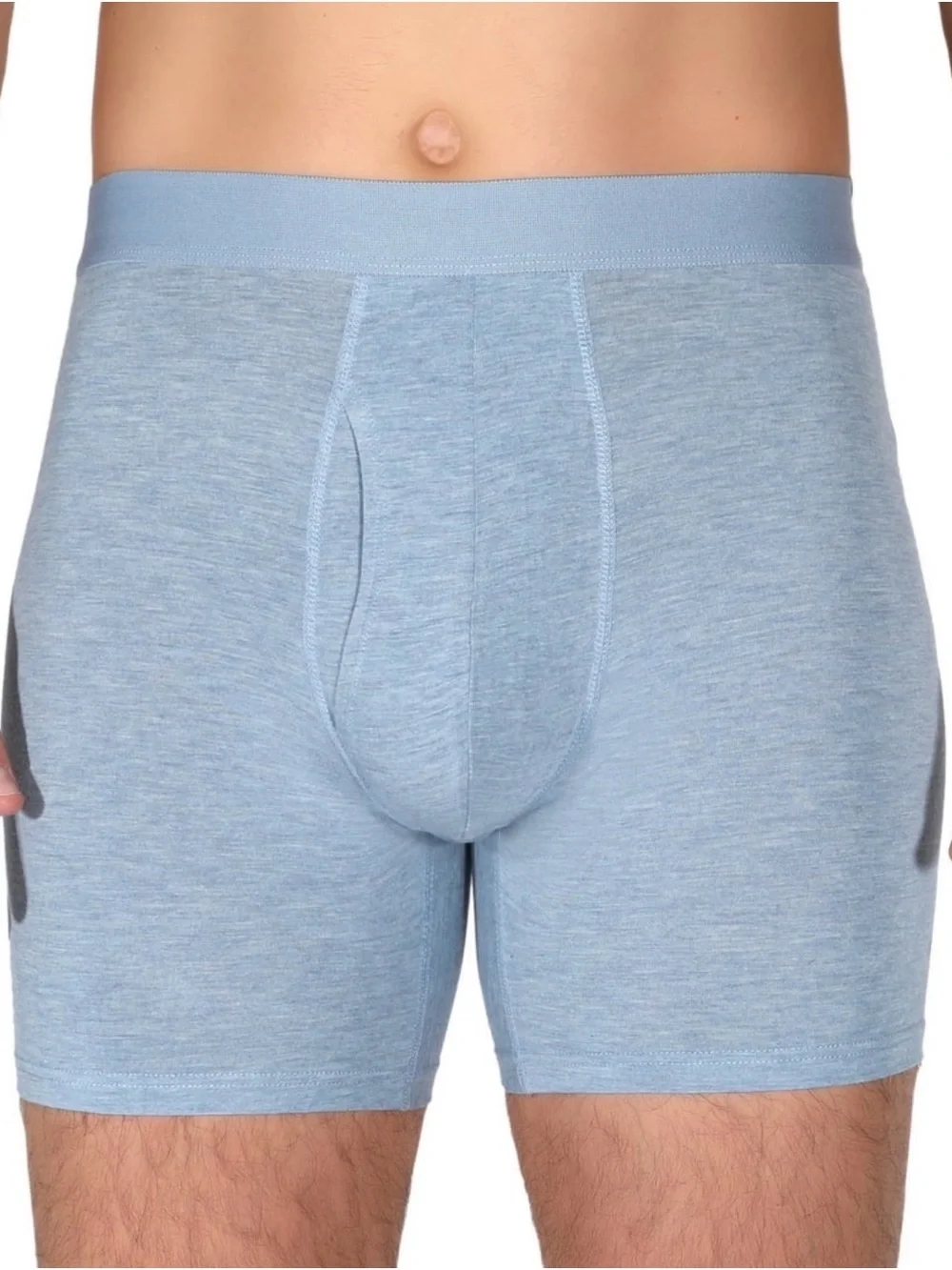 George Men's 3 Pack Soft Touch Rayon 6 Inch Boxer Briefs M 32-34 Assorted Blue
